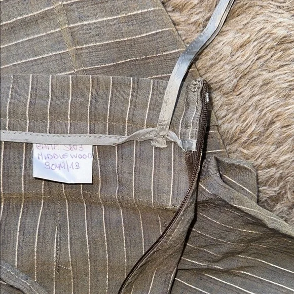 Vintage Burberry Wide Leg Lenin Trousers - Picture 13 of 15